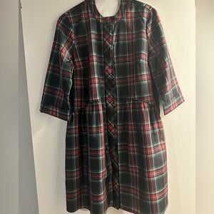 Tuckernuck Tartan Royal shirt Dress